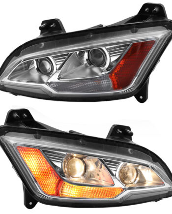 Pair Headlights Assembly Compatible With 2022- Peterbilt 579