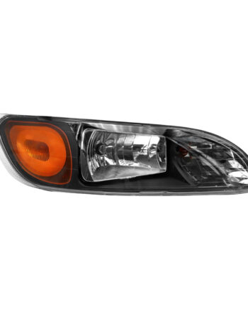 Right Black Headlights Compatible With Peterbilt 337,386,387 With Turn Signal