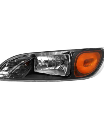 Left Black Headlights Compatible With Peterbilt 337,386,387 With Turn Signal