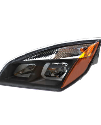 Black Headlight Assembly Suitable For 2018 Freightliner Cascadia Driver Side