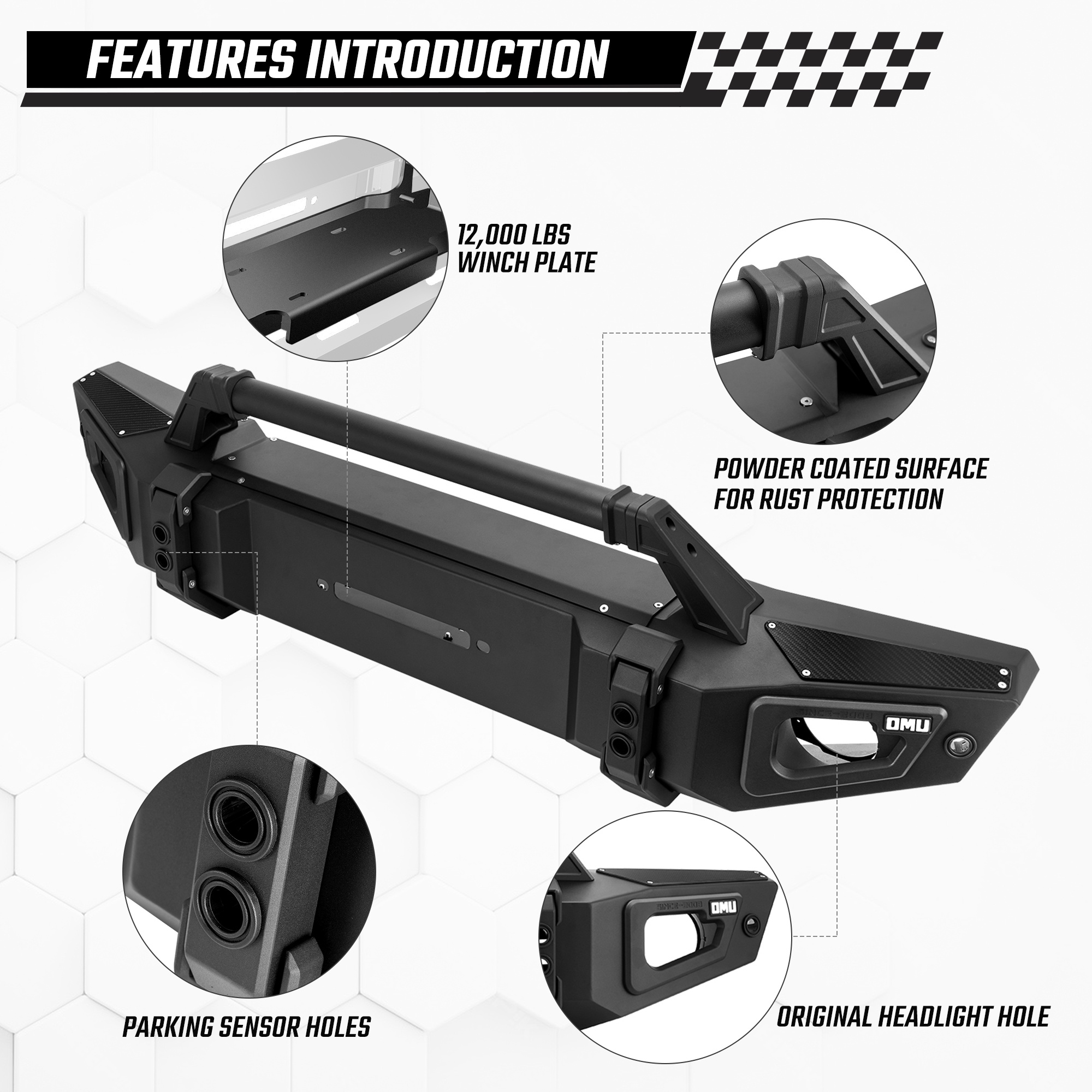 Front Bumper For Wrangler JL& Gladiator JT
