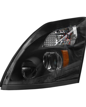 For 2004-2017 Volvo VNL VNX Black LED Headlight Assembly Driver Left Side