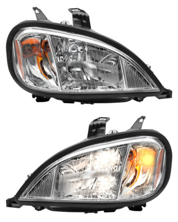 Fit 2004-2017 Freightliner ColumbiaPair Halogens Headlights Headlamps W,Bulbs