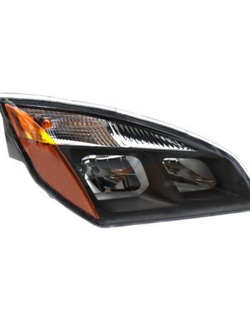 Black Headlight Assembly Suitable For 2018 Freightliner Cascadia Passenger Side