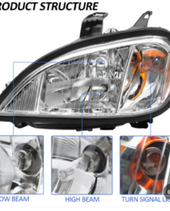 Freightliner Columbia chrome-plated shell headlight assembly