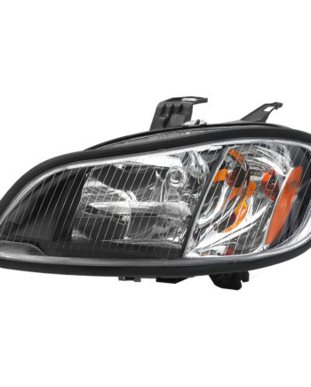 Headlight assembly freightliner 2013 black driver side compatible