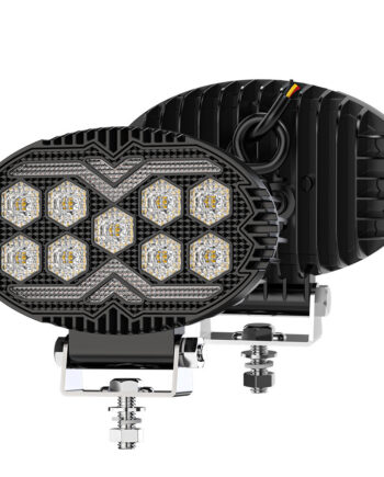 Two-color modified car LED floodlight paving with daytime running lights